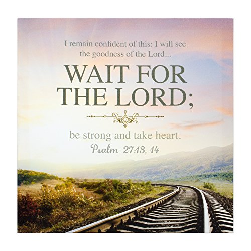 Book Cover Confident of This Wait for The Lord 12 x 12 Gallery Wrapped Canvas Wall Art