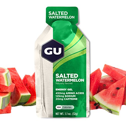 Book Cover GU Energy Original Sports Nutrition Energy Gel, 24-Count, Salted Watermelon