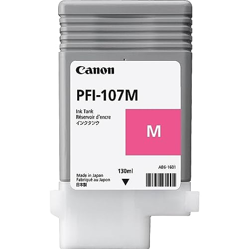 Book Cover Canon PFI-107M 130ml Ink Tank for iPF680/685/780/785, Magenta