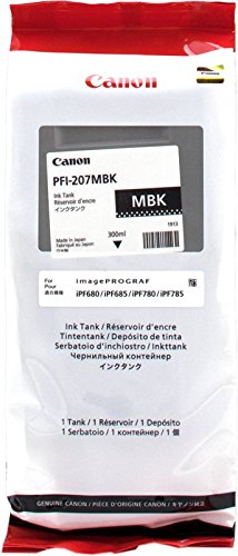 Book Cover Canon PFI-207MBK Ink Cartridge - Matte Black - Inkjet - 1 Pack - 8788B001
