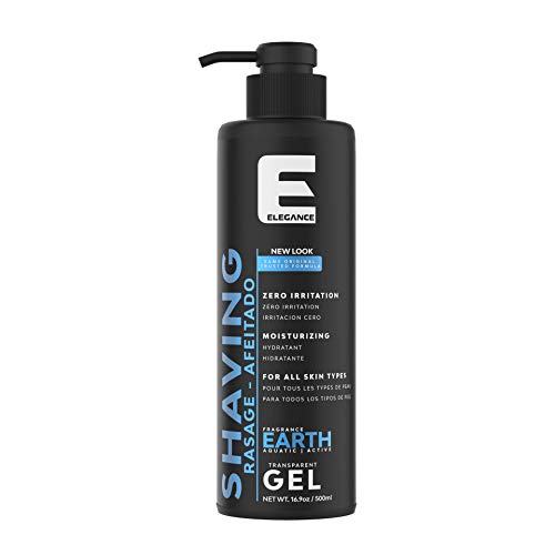 Book Cover Elegance Clear Shaving Gel - Quick Soft and Clean for Men, Earth - 500ml
