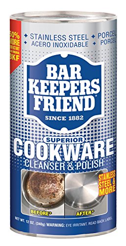 Book Cover Bar Keepers Friend Superior Cookware Cleanser & Polish | 12-Ounces | 1-Unit