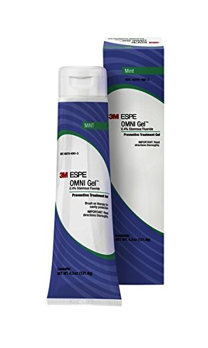 Book Cover 3M Oral Care ESPE 12106M OMNI Gel 0.4% Stannous Fluoride Brush On Gel Refill, Mint Flavor