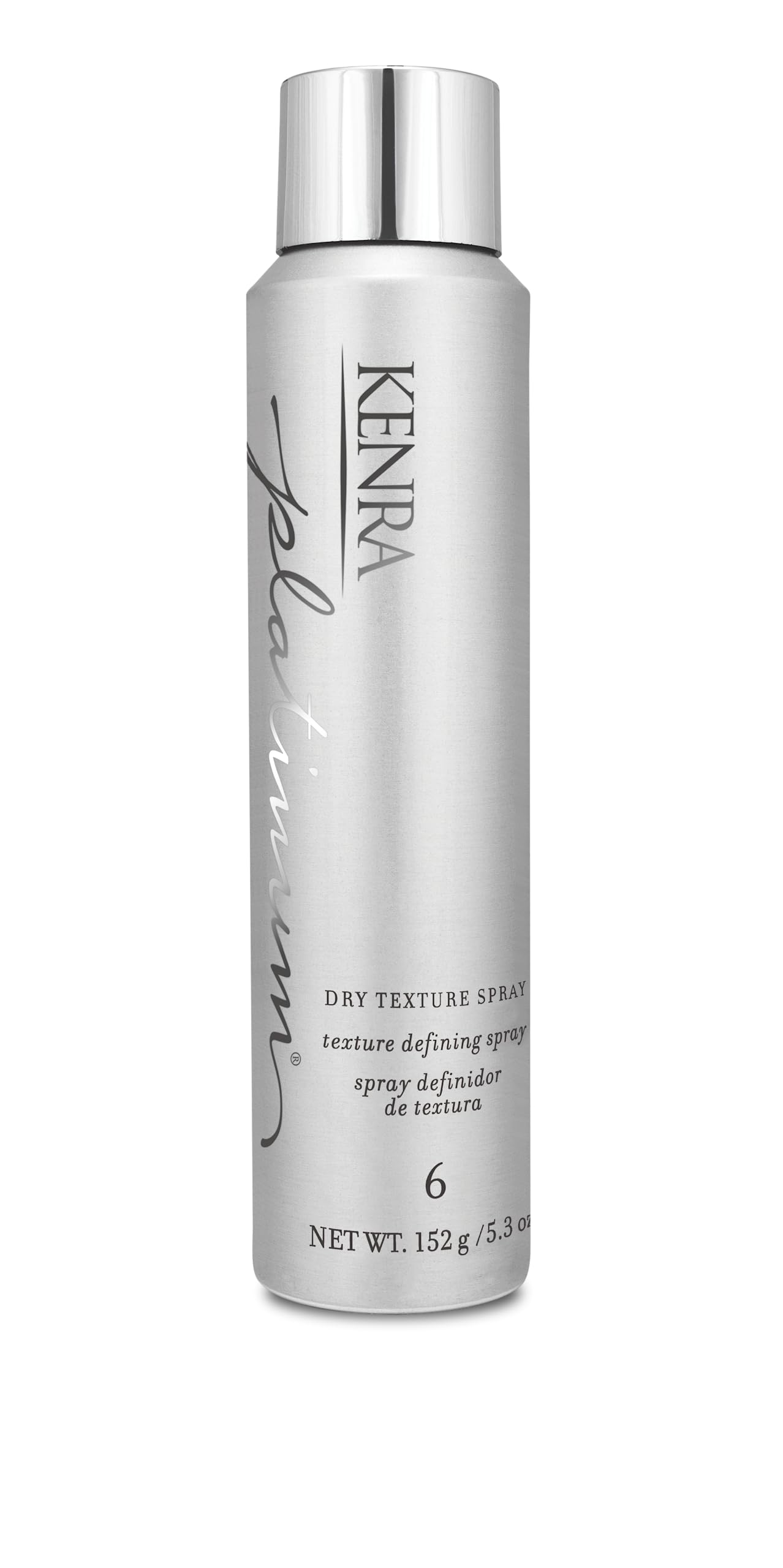 Book Cover Kenra Platinum Dry Texture Spray 6 | Texture Defining Styler | Increases Texture & Fullness | Absorbs Oils & Impurities | Ultra-Lightweight, Non-Drying Formulation | All Hair Types 5.3 Ounce (Pack of 1)