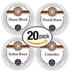Book Cover 20-count K-cup for Keurig Brewers Coffee Variety Pack Featuring Barista Prima Coffee Cups