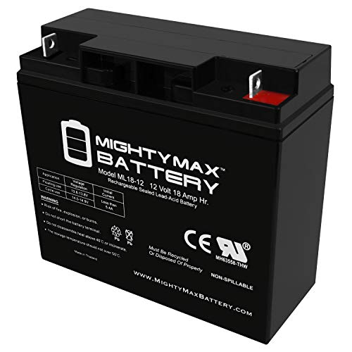 Book Cover ML18-12 - 12V 18AH CB19-12 SLA AGM Rechargeable Deep Cycle Replacement Battery