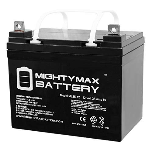 Book Cover Mighty Max Battery 12V 35AH Replacement Battery Compatible with Minn Kota Sevylor Light Trolling Motor Brand Product