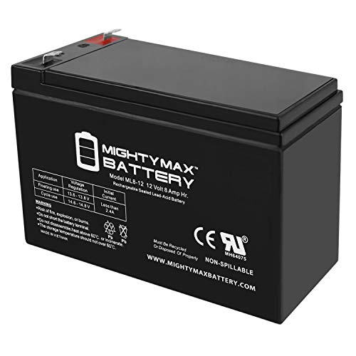 Book Cover Mighty Max Battery ML8-12 - 12V 8AH Replacement for GT12080-HG FiOS Systems Battery