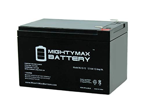 Book Cover Mighty Max Battery ML12-12 - 12V 12AH F2 SLA AGM DEEP-Cycle Rechargeable Battery Brand Product