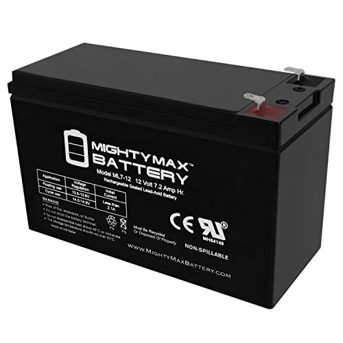 Book Cover ML7-12 - 12V 7.2AH Replacement UPS Battery for APC BE500U