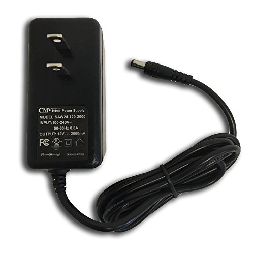 Book Cover CMVision UL Listed Regulated Power Adapter, 12VDC, 2Amp for Camera, LED Light, IR Illuminator