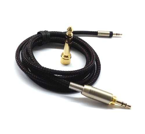 Book Cover NewFantasia Replacement Audio Upgrade Cable Compatible with Sennheiser Momentum, Momentum 2.0, HD1 Over-Ear On-Ear Headphones 1.2meters/4feet