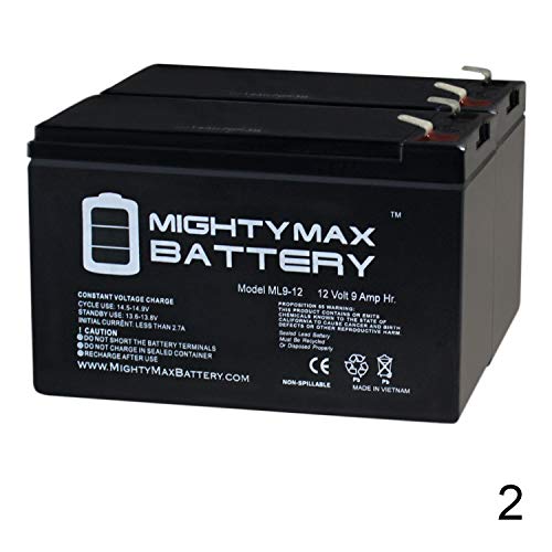 Book Cover Mighty Max Battery 12V 9AH Replacement for Razor Pocket Mod Electric Scooter - 2 Pack Brand Product