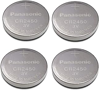 Book Cover Panasonic Cr2450 Cr 2450 Lithium 3v Battery [ Pack of 4 ]