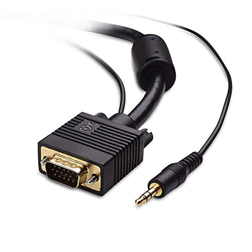 Book Cover Cable Matters VGA Cable with Audio (SVGA Monitor Cable with 3.5mm Stereo Audio) 35 Feet