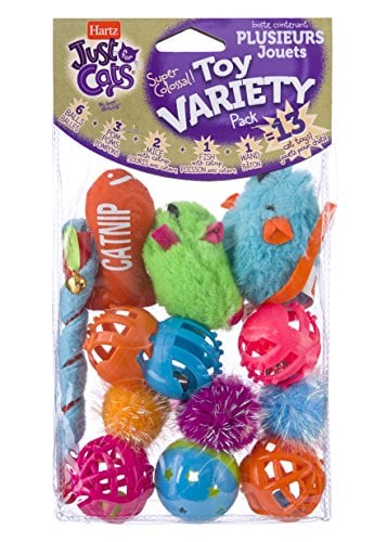Book Cover HARTZ Just For Cats Toy Variety Pack - 13 Piece