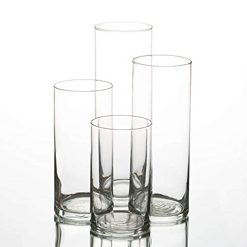 Book Cover Eastland Glass Cylinder Vases Set of 4