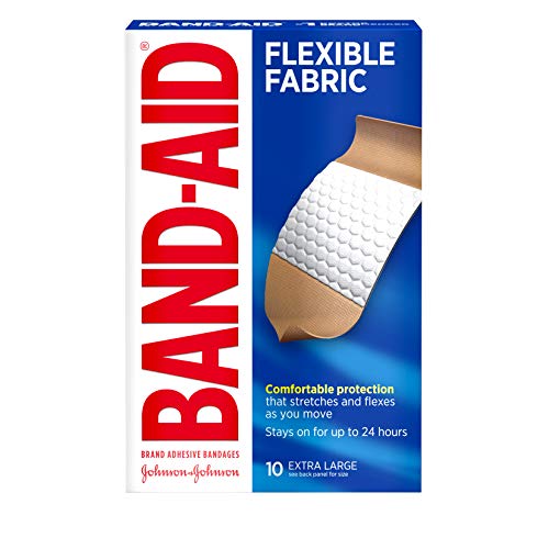 Book Cover BAND-AID Flexible Fabric Bandages, Extra Large 10 ea