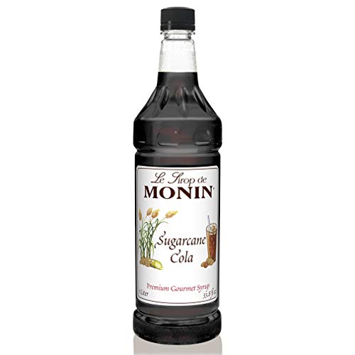 Book Cover Monin Sugarcane Cola Syrup, 1 liter PET Bottle by Monin