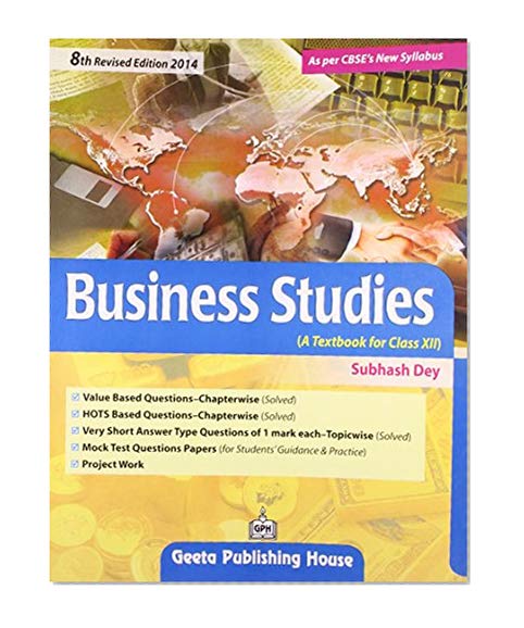 Book Cover Business Studies - Class 12