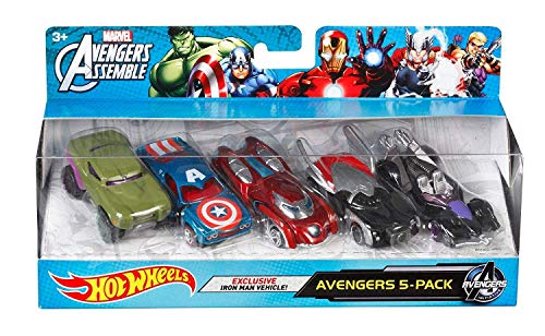 Book Cover Hot Wheels Marvel Avengers Die-Cast Vehicle (5-Pack)
