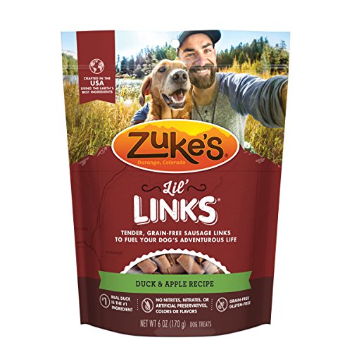 Book Cover Zuke's Lil' Links Healthy Little Sausage Links for Dogs, Duck, 6 Ounce