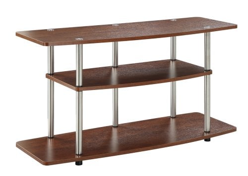 Book Cover Convenience Concepts Designs2Go 3-Tier Wide TV Stand, Cherry