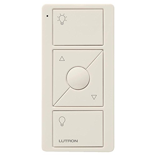 Book Cover Lutron 3-Button with Raise/Lower Pico Remote for Caseta Wireless Smart Dimmer Switch, PJ2-3BRL-LA-L01R, Light Almond
