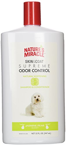 Book Cover Nature's Miracle NMI06099 Supreme Whitening Odor Control Shampoo, 32 oz