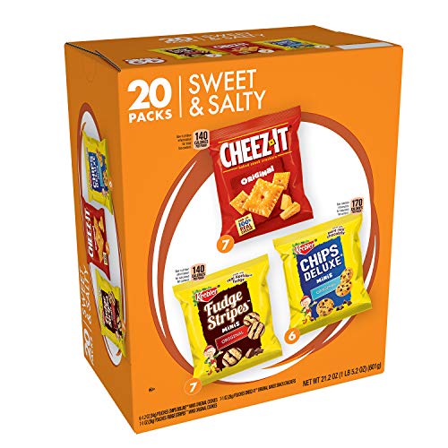Book Cover Keebler Sweet & Salty Cookies and Crackers Variety Pack, 21.2 Ounce, 20 Count