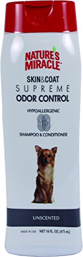 Book Cover Nature's Miracle Supreme Odor Control Hypoallergenic Shampoo & Conditioner, 16 oz