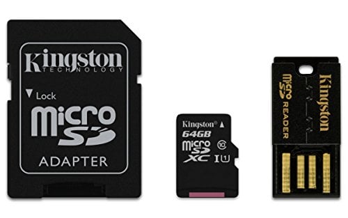 Book Cover Kingston Technology MBLY10G2/64GB 64 GB Class10 micro SDXC Memory Card, Black