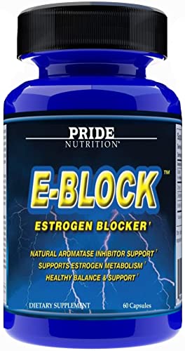 Book Cover Estrogen Blocker for Men & Hormone Balance for Women- E-Block- Natural PCT Aromatase Inhibitor Anti Estrogen Acne Support Formula Post Cycle Therapy Supplement Plus DIM, Calcium-d-glucarate, Chrysin
