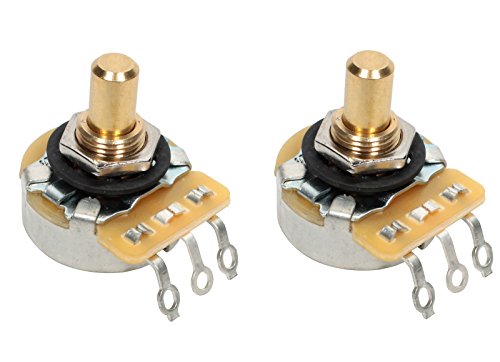 Book Cover CTS 250K Short SOLID Shaft Audio Potentiometer/Pot - 450G Series - PAIR (2X)