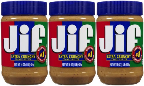 Book Cover Jif Extra Crunchy Peanut Butter - 16 oz - 3 ct