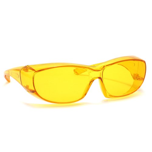 Book Cover Calabria 6000 Fit Over Safety Glasses Fitover Prescription Eyewear Yellow Men Women Large Wrap Around Tint Anti Fog Scratch