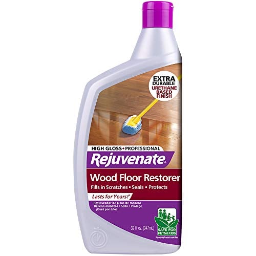 Book Cover Rejuvenate Professional Wood Floor Restorer and Polish with Durable Finish Non-Toxic Easy Mop On Application High Gloss Finish 32oz