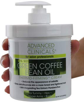 Book Cover Advanced Clinicals Green Coffee Bean Oil Thermo-firming Cream (16oz)