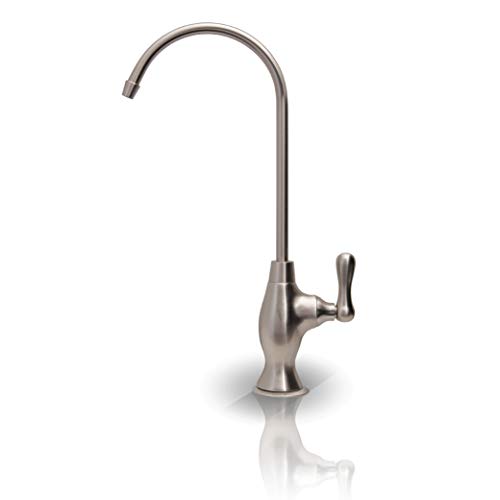 Book Cover APEC Water Systems Faucet-CD-NP Kitchen Drinking Water Ceramic Disc Luxury Designer Faucet, Non-Air Gap Lead-Free, Brushed Nickel