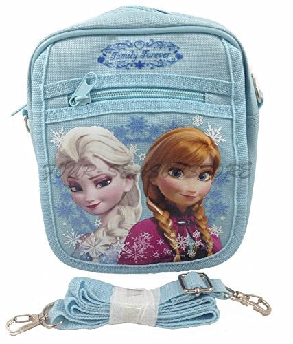 Book Cover Disney Frozen Queen Elsa Camera Bag Case Little Girl Bag Handbag Licensed - Baby Blue
