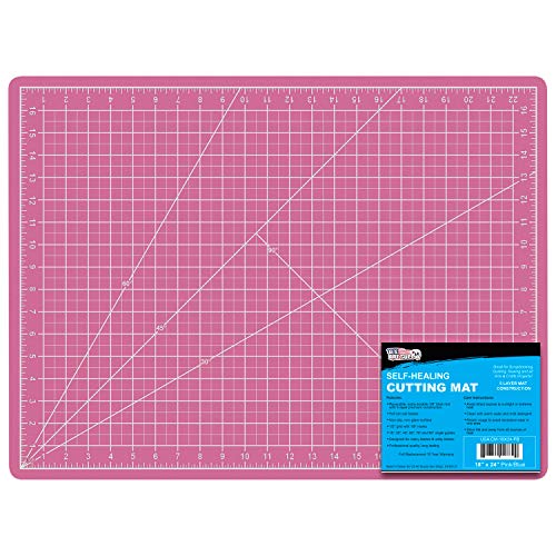 Book Cover 18 in. x 24 in. 5-Ply Cutting Mat, Pink/Blue