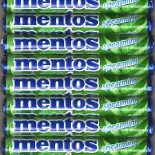 Book Cover 10 Rolls of Mentos Spearmint Candy