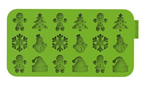 Book Cover Siliconezone SZ13OM-11858AA Christmas Chocolate Wafer Mold, Silicone