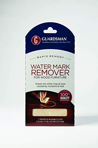 Book Cover Guardsman Water Mark Remover Cloth - Erase White Rings & Haze Caused By Moisture and Heat - Reusable - 405200