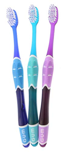 Book Cover GUM Technique Deep Clean Toothbrush - 525 Soft Compact, Colors May Vary (Pack Of 3)