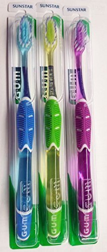 Book Cover GUM Technique Deep Clean Toothbrush - 525 Soft Compact (Pack Of 12) colors vary