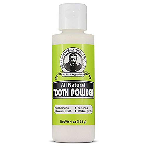 Book Cover Uncle Harry's Remineralizing Tooth Powder | All Natural Enamel Support & Whitening Toothpaste for Sensitive Teeth | Organic Powder Toothpaste for Gum Health & Fresh Breath (4 oz)