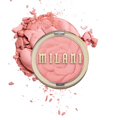 Book Cover Milani Rose Powder Blush - Tea Rose (0.6 Ounce) Cruelty-Free Blush - Shape, Contour & Highlight Face with Matte or Shimmery Color