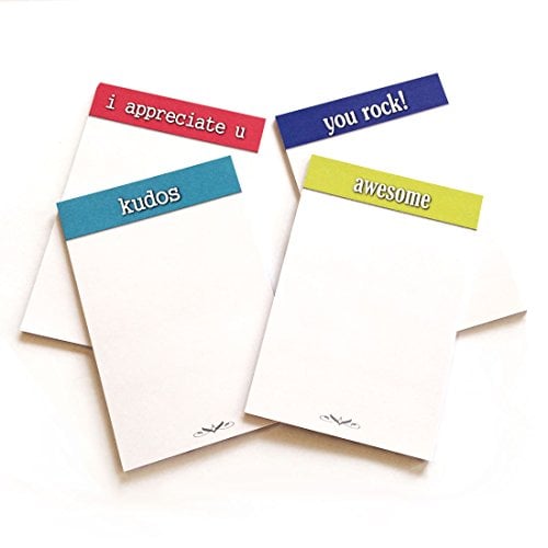 Book Cover Appreciation Sticky Note Pads (Set of 20 Pads) | Room to Write Your Personal Note of Thanks - Make it a Habit to Thank Someone Every Day | 4