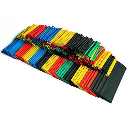 Book Cover SummitLink Pack of 328 Pcs Assorted Heat Shrink Tube 5 Colors 8 Sizes Tubing Wrap Sleeve Set Combo